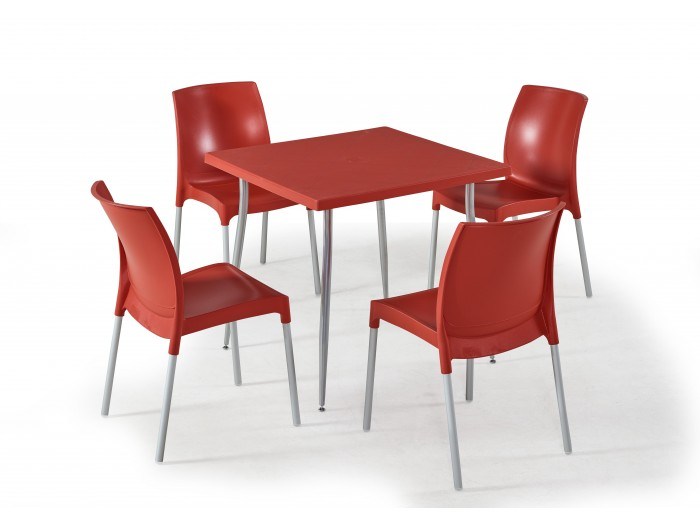 Градински комплект CASTEL set 4 (червен)